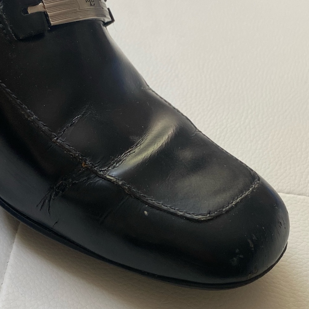 Vintage Ralph Lauren Black Heeled Loafers - Picture 10 of 15